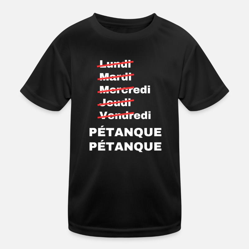 week-end pétanque T-shirt sport Enfant