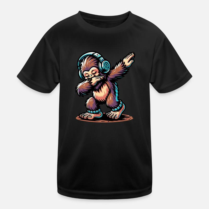 Dabbing Bigfoot Kids Functional T-Shirt