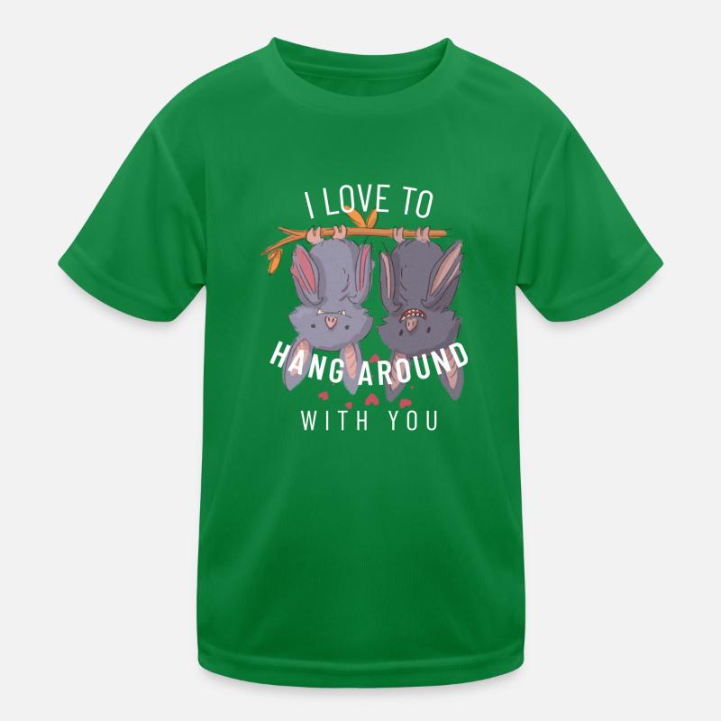 Valentinstag Fledermäuse Spruch Kinder Funktions-T-Shirt