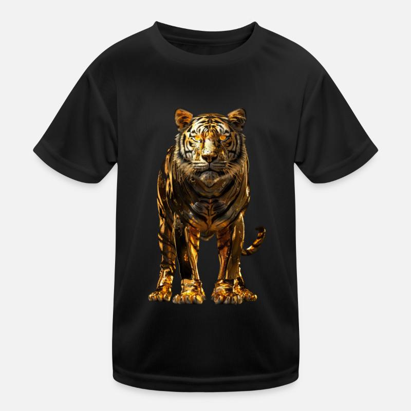 Tiger - Kids Functional T-Shirt - black