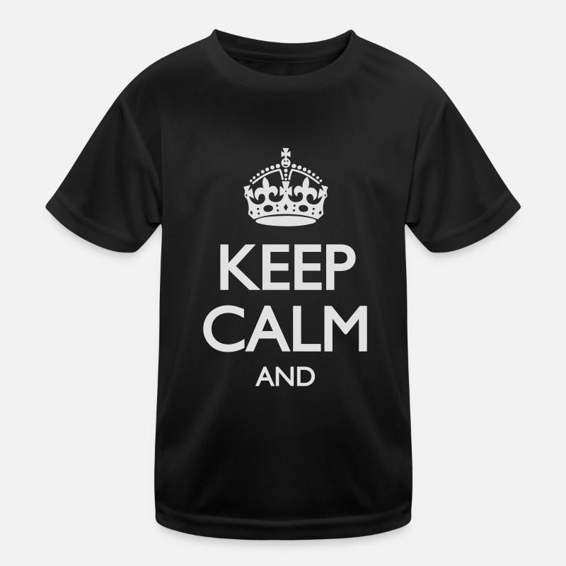 keep calm Kinder Funktions-T-Shirt