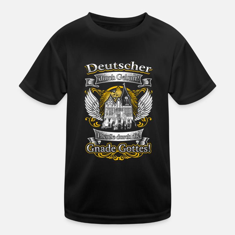 Stolzer Preuße – Heimat und Tradition durch Gott Kinder Funktions-T-Shirt