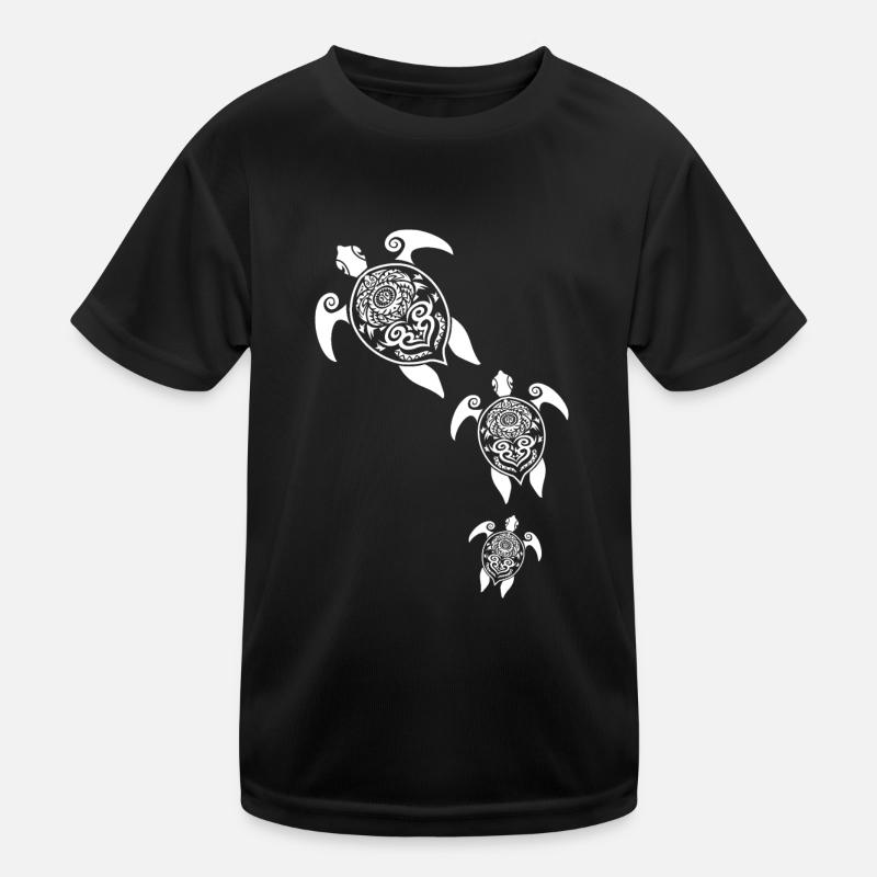 Maori Turtles Group Tattoo Gift Idea Kids Functional T-Shirt