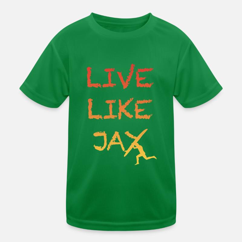 Lebe wie ein Eichelhäher Kinder Funktions-T-Shirt