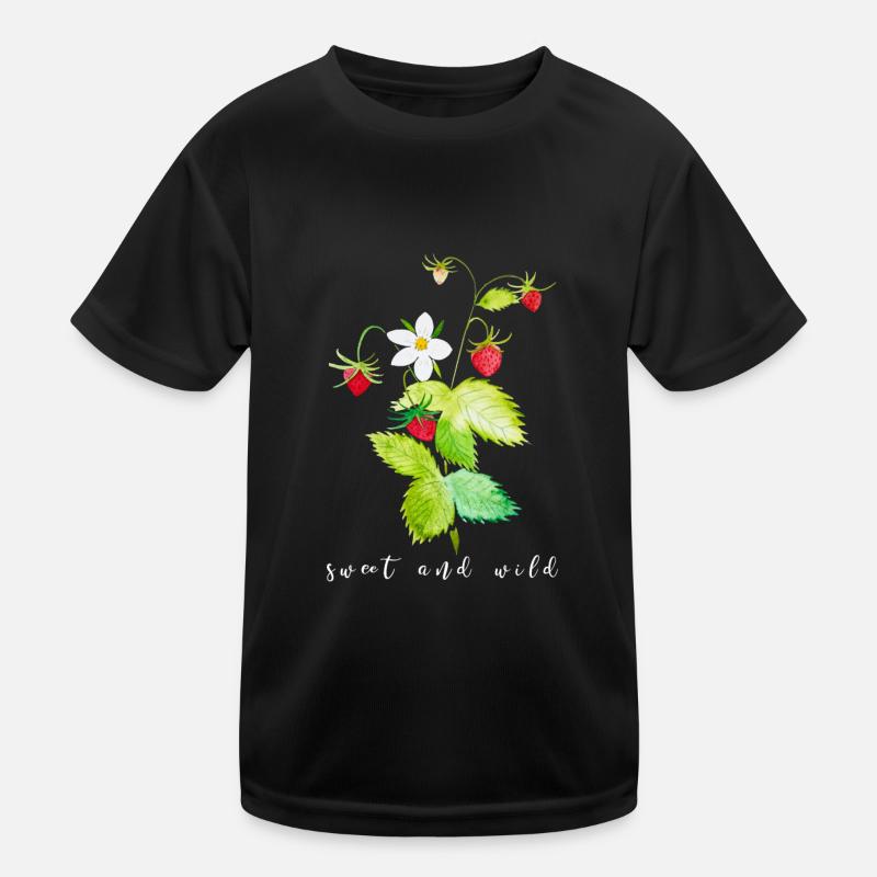 Walderdbeere süß und wild Kinder Funktions-T-Shirt