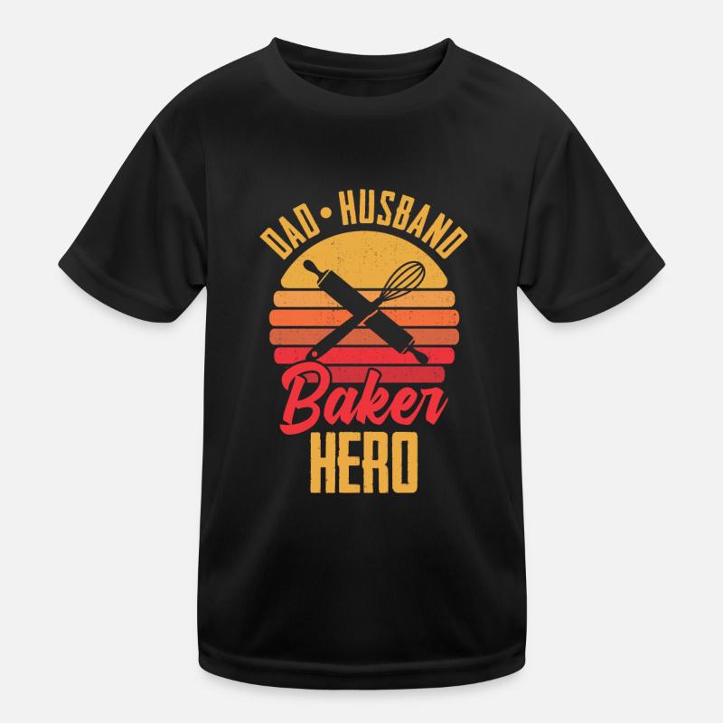 Baker Baking Confectioner Kids Functional T-Shirt
