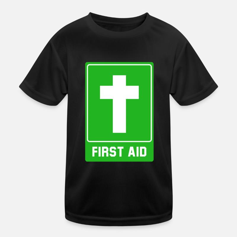 Kreuz First aid Kinder Funktions-T-Shirt
