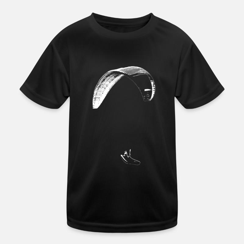 Gleitschirm Advance CP - Kinder Funktions-T-Shirt - Schwarz