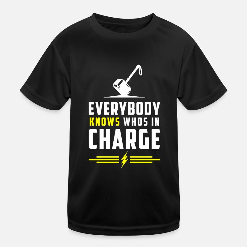 Thor Runen Valhalla Mjolnir Kinder Funktions-T-Shirt