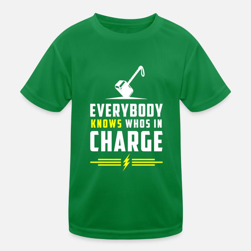 Thor Rune Valhalla Mjolnir Kids Functional T-Shirt