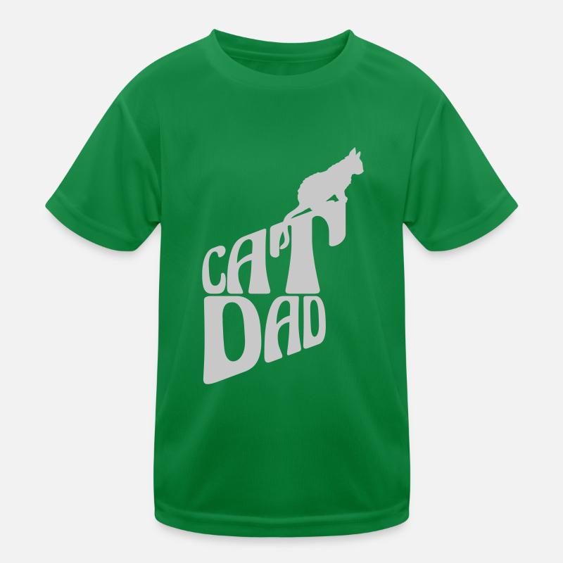 Conception du logo Cat Dad T-shirt sport Enfant