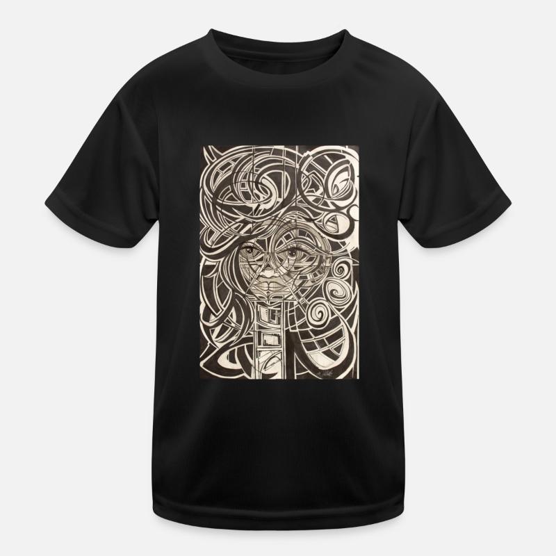 Graffitit Art - Kinder Funktions-T-Shirt - Schwarz