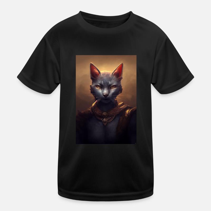 Chat guerrier T-shirt sport Enfant