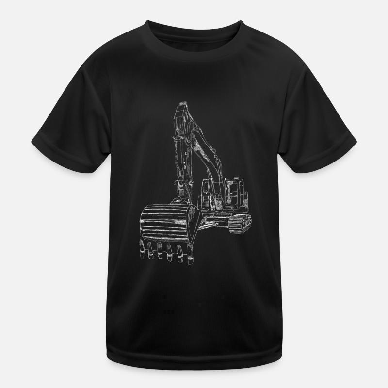 Bagger Zeichnung Kinder Funktions-T-Shirt