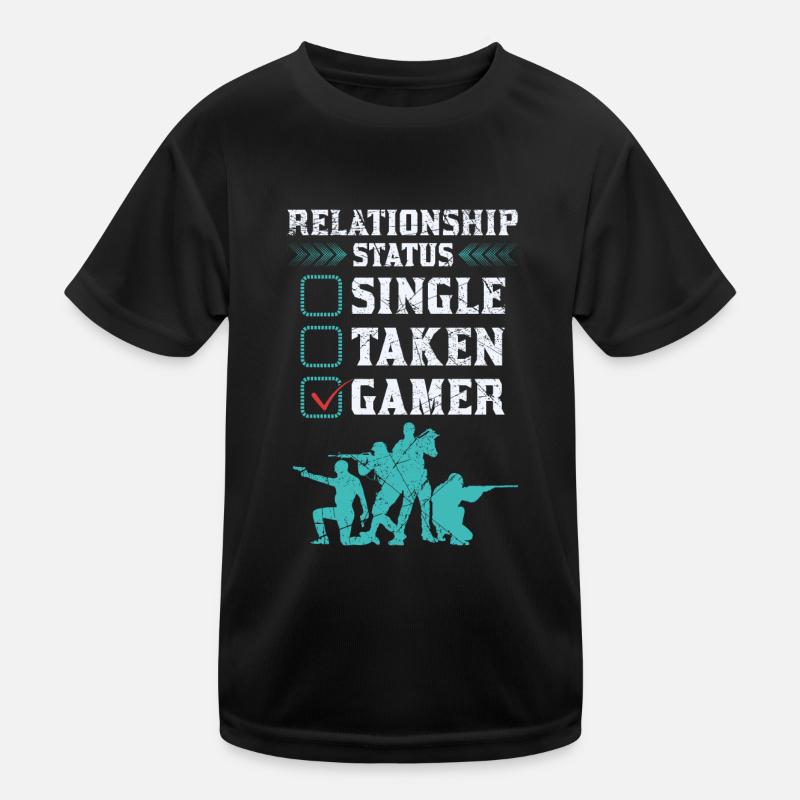 Relationship Status Gamer Design Kinder Funktions-T-Shirt