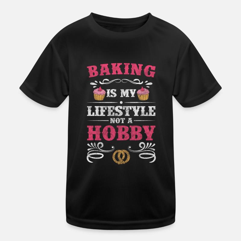 Bäckerei Konditor Backwaren Teig Kinder Funktions-T-Shirt