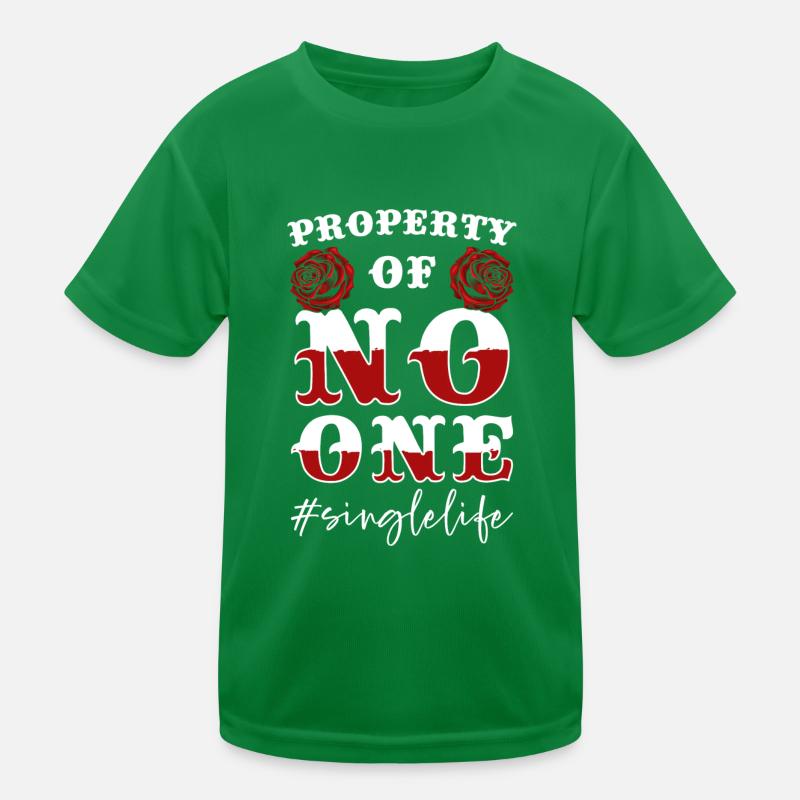 Alone Single Kids Functional T-Shirt