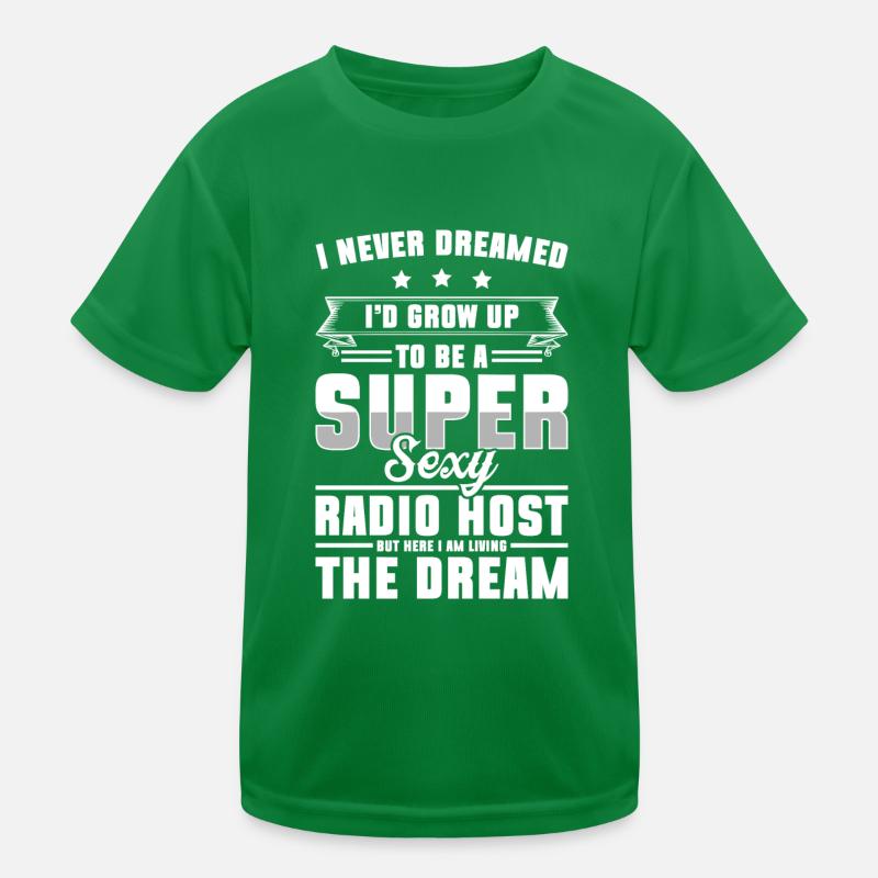 Moderator Entertainment Speaker Frequency Kids Functional T-Shirt