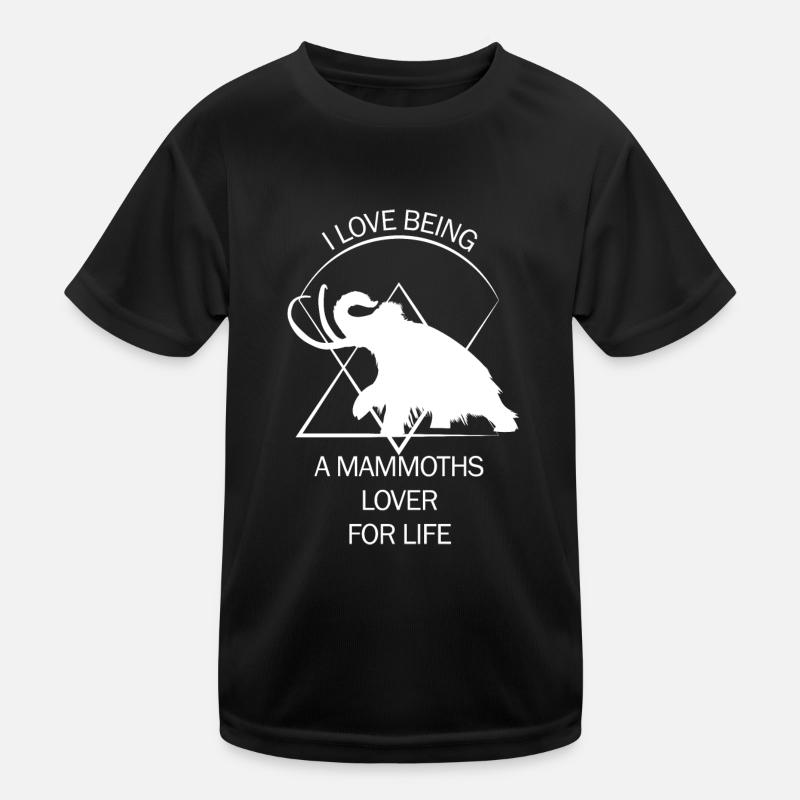 Funny Mammoth Stone Age Ice Age Design Prehistoric Kids Functional T-Shirt