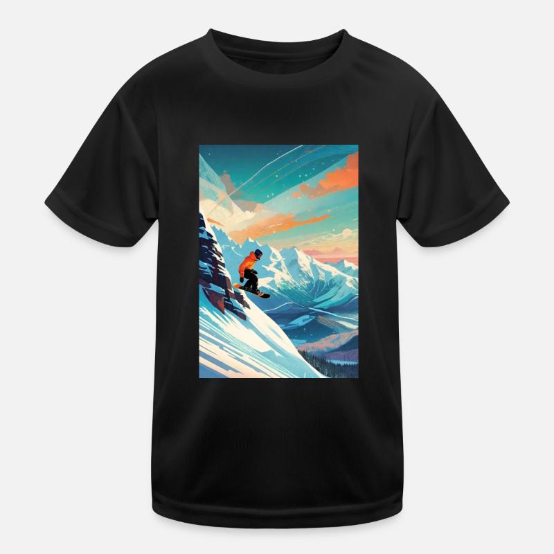 Snowboarder III Kids Functional T-Shirt