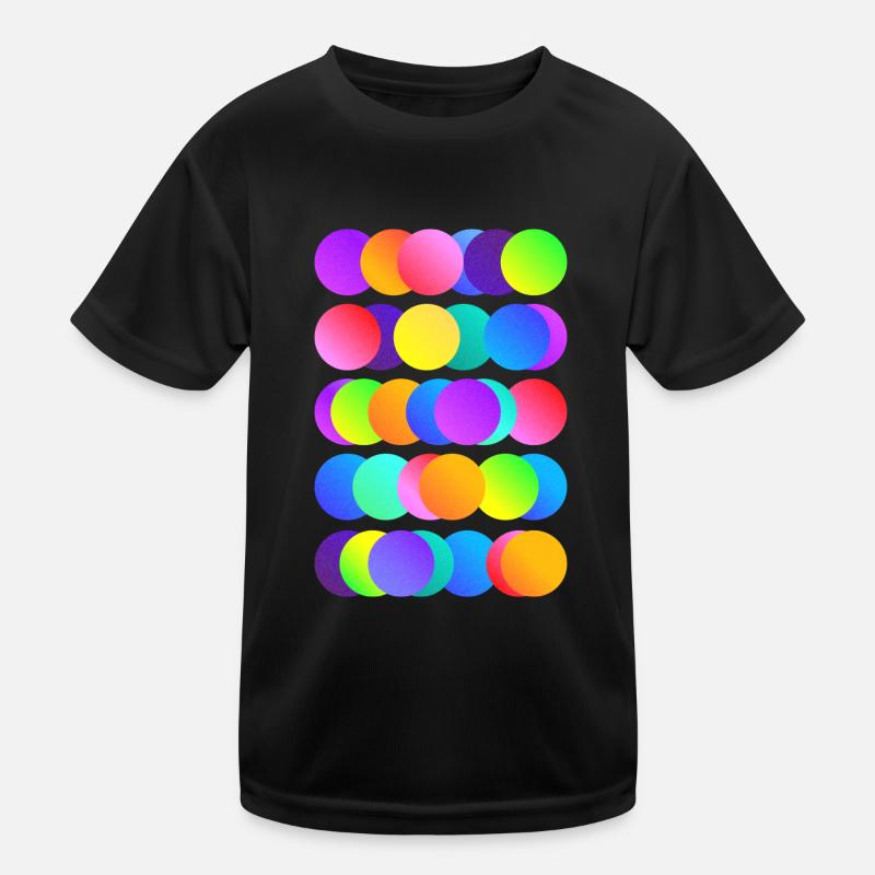 Brightly coloured circles Kids Functional T-Shirt