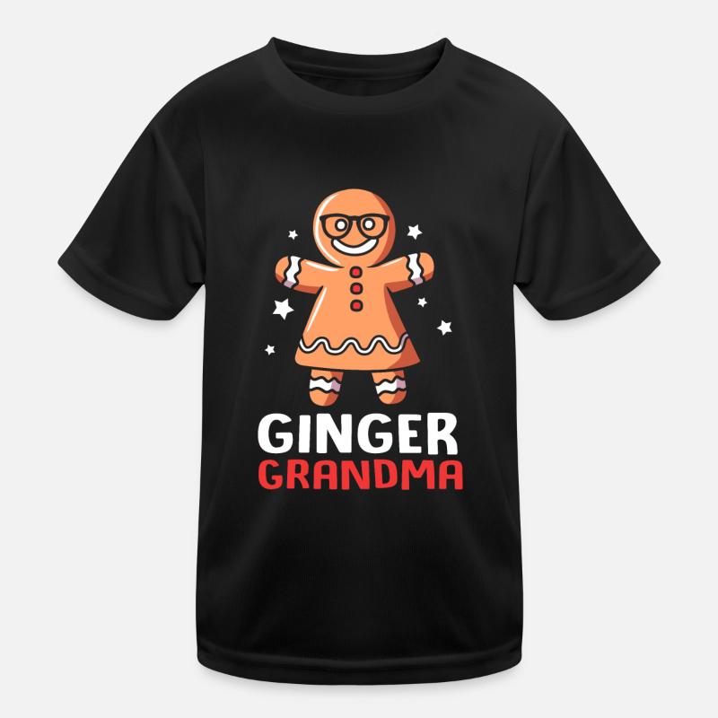 Lebkuchenmann Lebkuchenherz Lebkuchen Naschen Kinder Funktions-T-Shirt