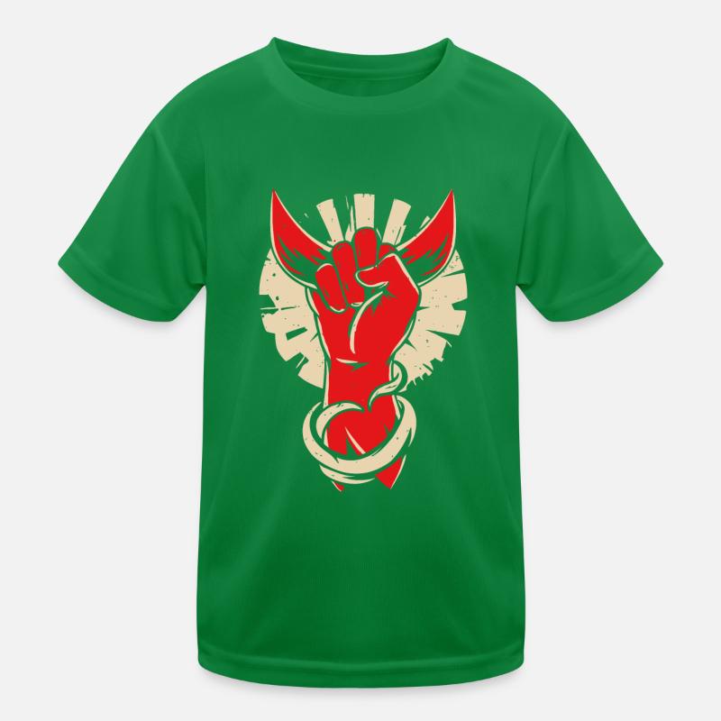 Devil horns hand Kids Functional T-Shirt