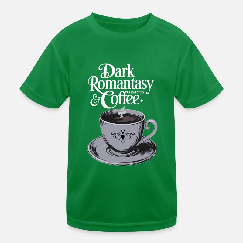 Dark Romantasy & Coffee Kinder Funktions-T-Shirt