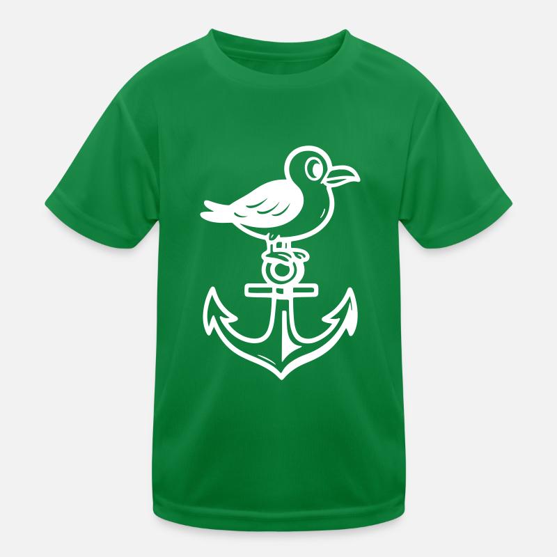 Seagull Anchor Comic Kids Functional T-Shirt