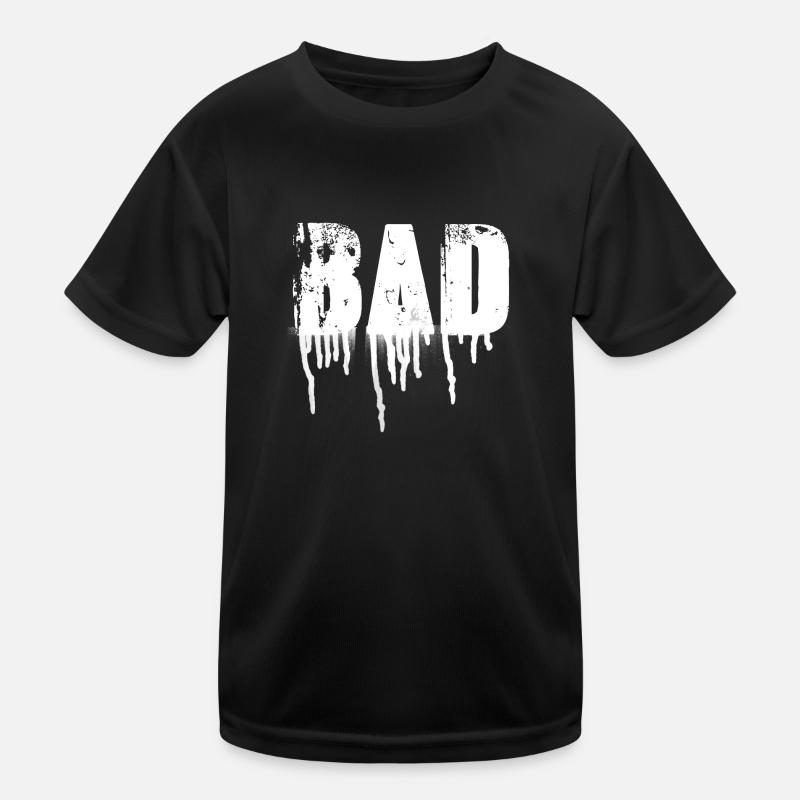 bad,schrift,weiss,graffiti,typo,stencil Kinder Funktions-T-Shirt