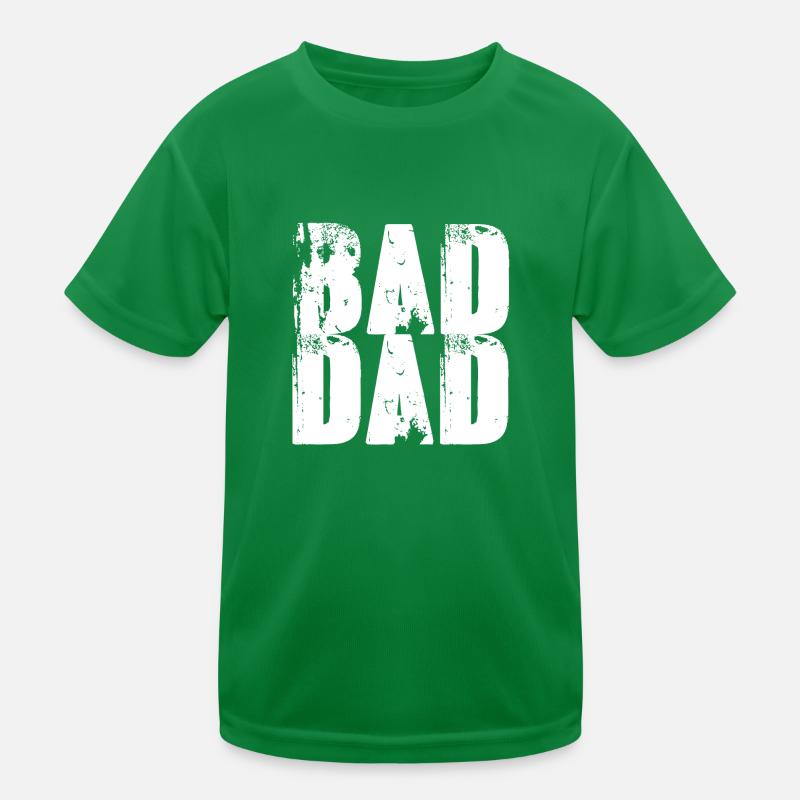 bad dad,font,white,graffiti,typo,stencil Kids Functional T-Shirt