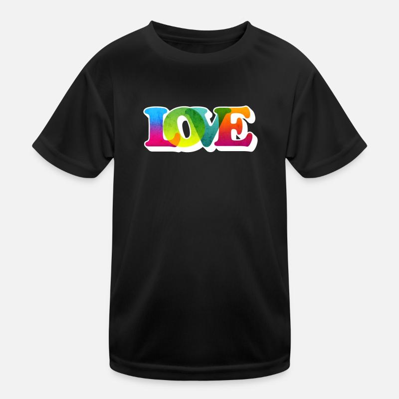 LOVE STATEMENT BUNT GROOVY Kinder Funktions-T-Shirt