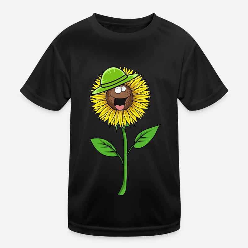 Summer, Sunflower, Flower, Hat, Gardener, Flora Kids Functional T-Shirt