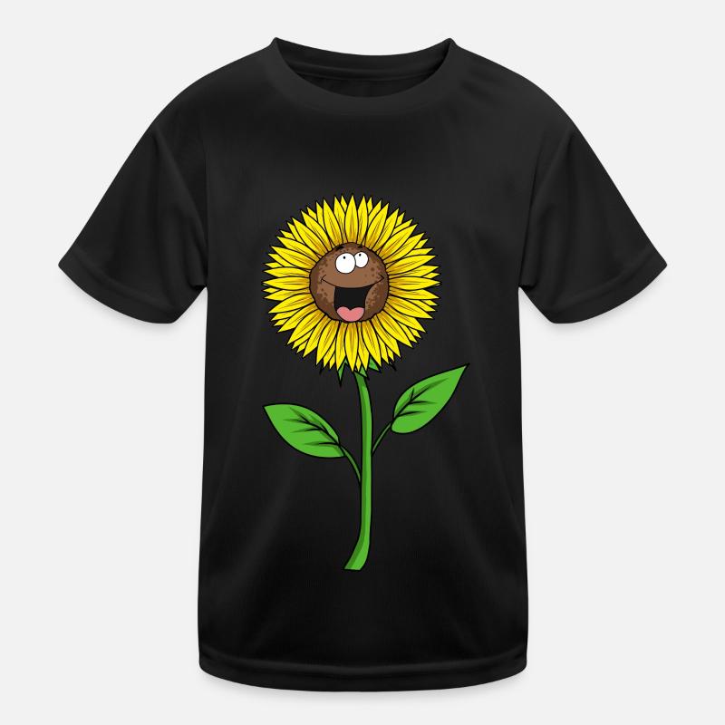 Tournesol visage amical mignon T-shirt sport Enfant