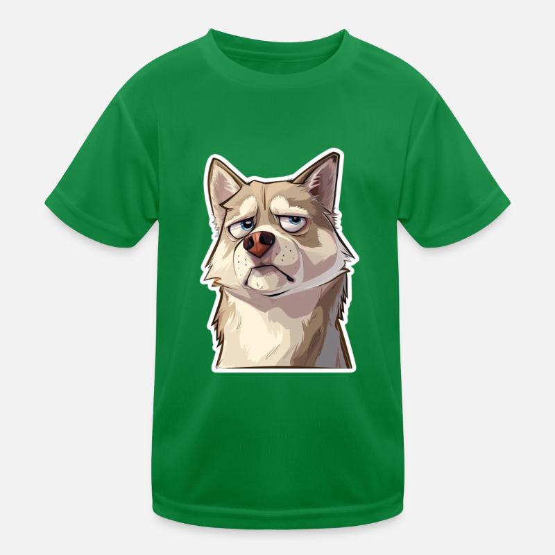 Grumpy the Husky Kids Functional T-Shirt