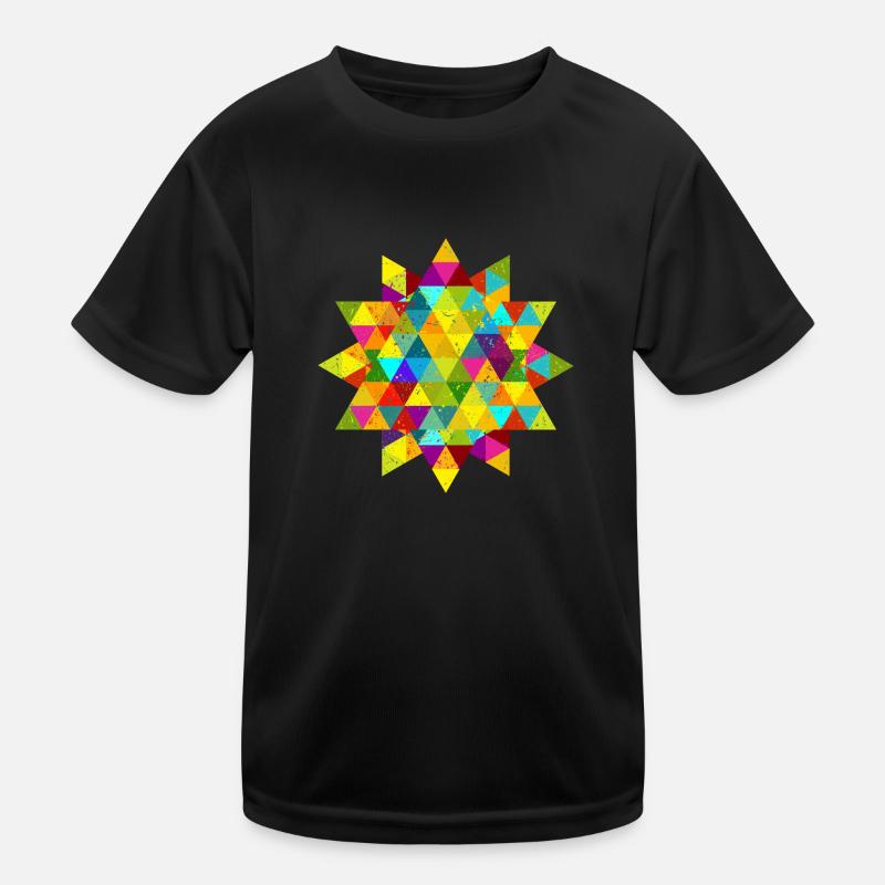 Triangle Rosette Ornament Geek Hipster Big Bang Kids Functional T-Shirt