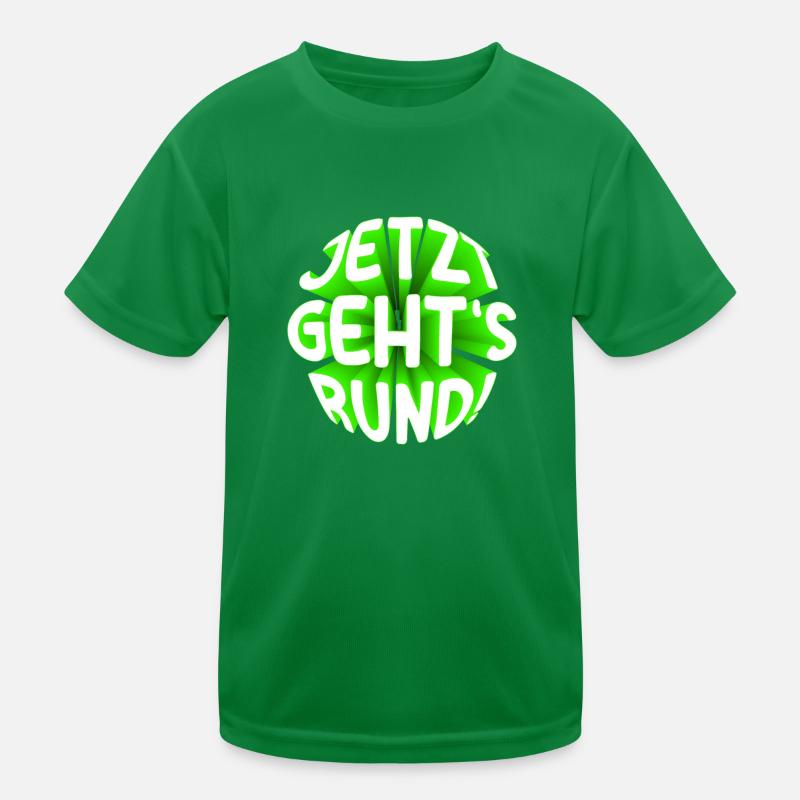 Jetzt gehts rund 3D Kinder Funktions-T-Shirt