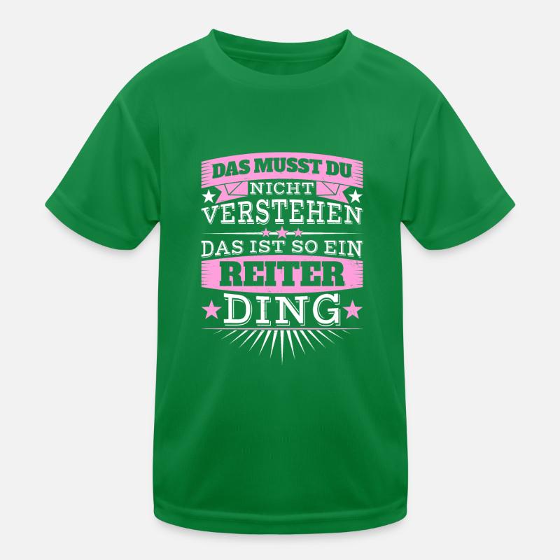 Das ist ein Reiter-Ding Kinder Funktions-T-Shirt