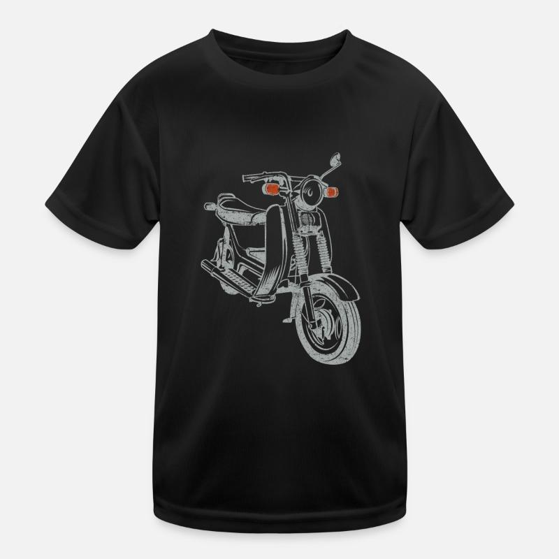 Simson SR50 SR80 - Kinder Funktions-T-Shirt - Schwarz