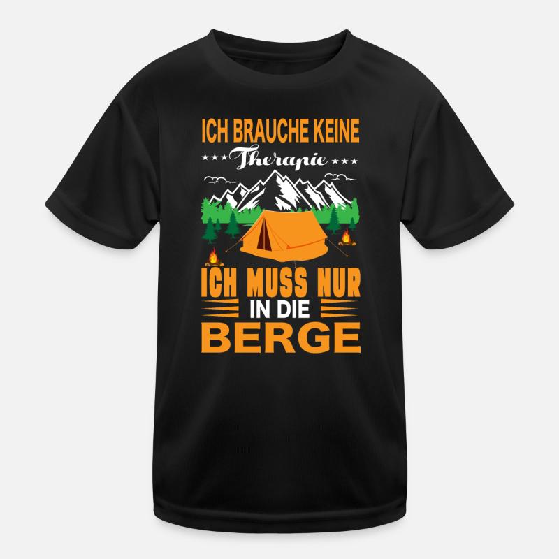 Keine Therapie Berge Geschenk Kinder Funktions-T-Shirt