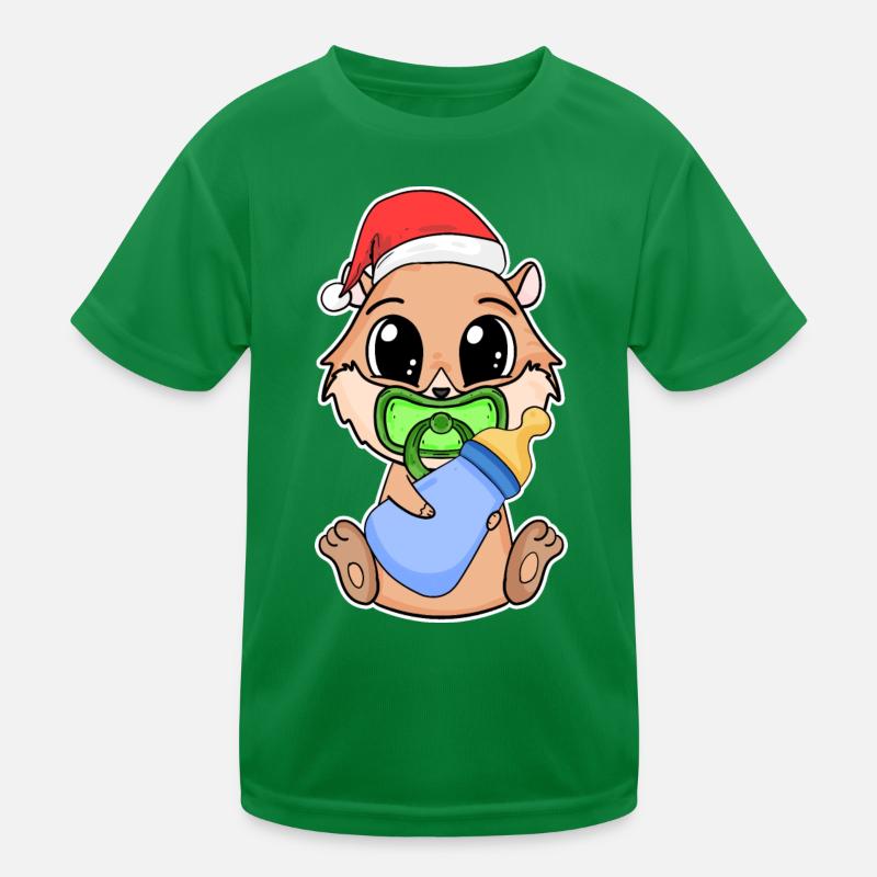 Cochon d’Inde Bébé Cochon d’Inde de Noël T-shirt sport Enfant