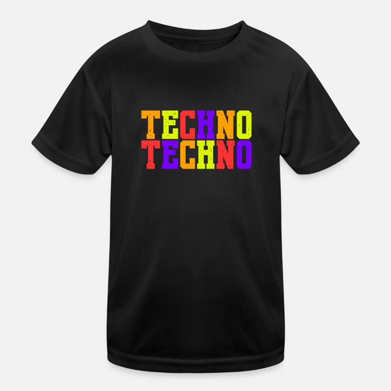 Techno Vibes Kinder Funktions-T-Shirt