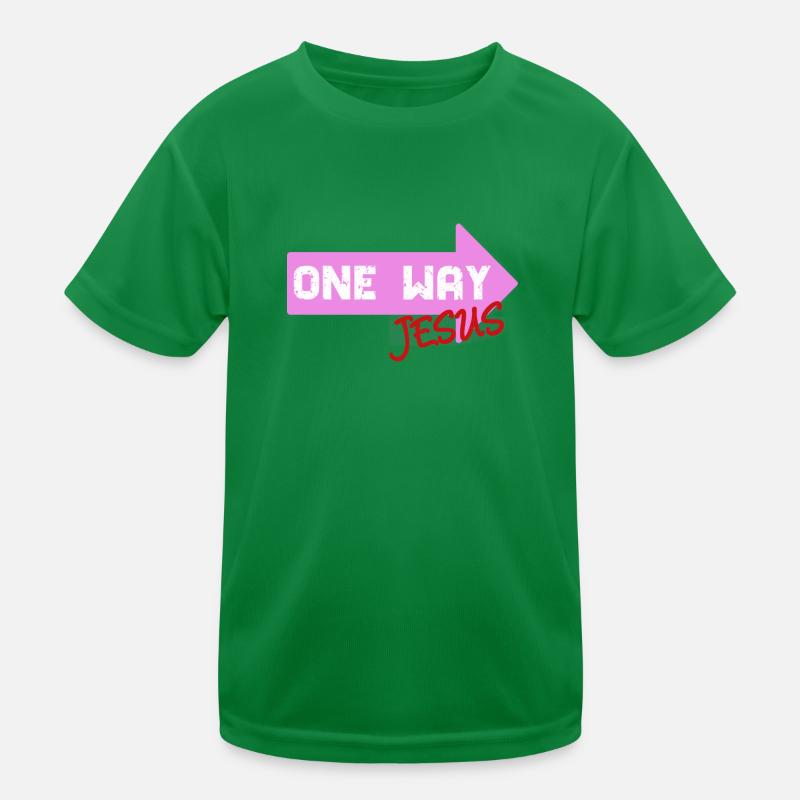 One Way Jesus lettrage comme une idée de cadeau cool T-shirt sport Enfant