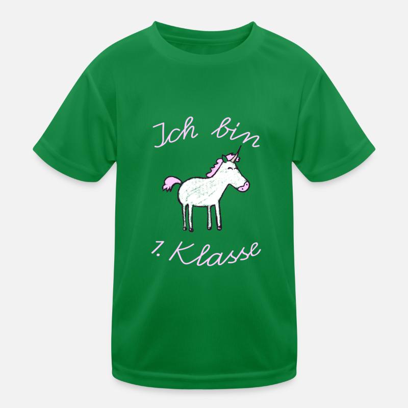 Einschulung_EInhorn_Ich Bin 1. Klasse Kinder Funktions-T-Shirt
