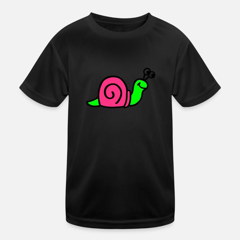 Schnecke Kinder Funktions-T-Shirt