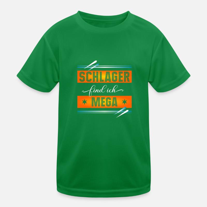 Schlager I find mega Kids Functional T-Shirt
