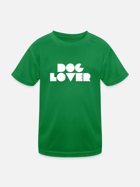 Amoureux des chiens - T-shirt sport Enfant - vert - Devant