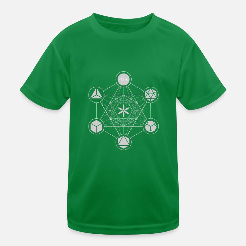 Metatron template white Kids Functional T-Shirt