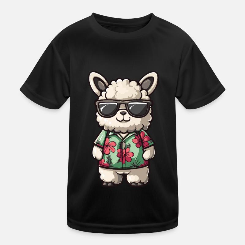 Alpaka Llama Lustig Sommer Kinder Funktions-T-Shirt