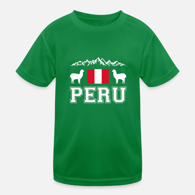 Peru Kinder Funktions-T-Shirt